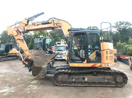 2017 Case CX145C Excavator Offset